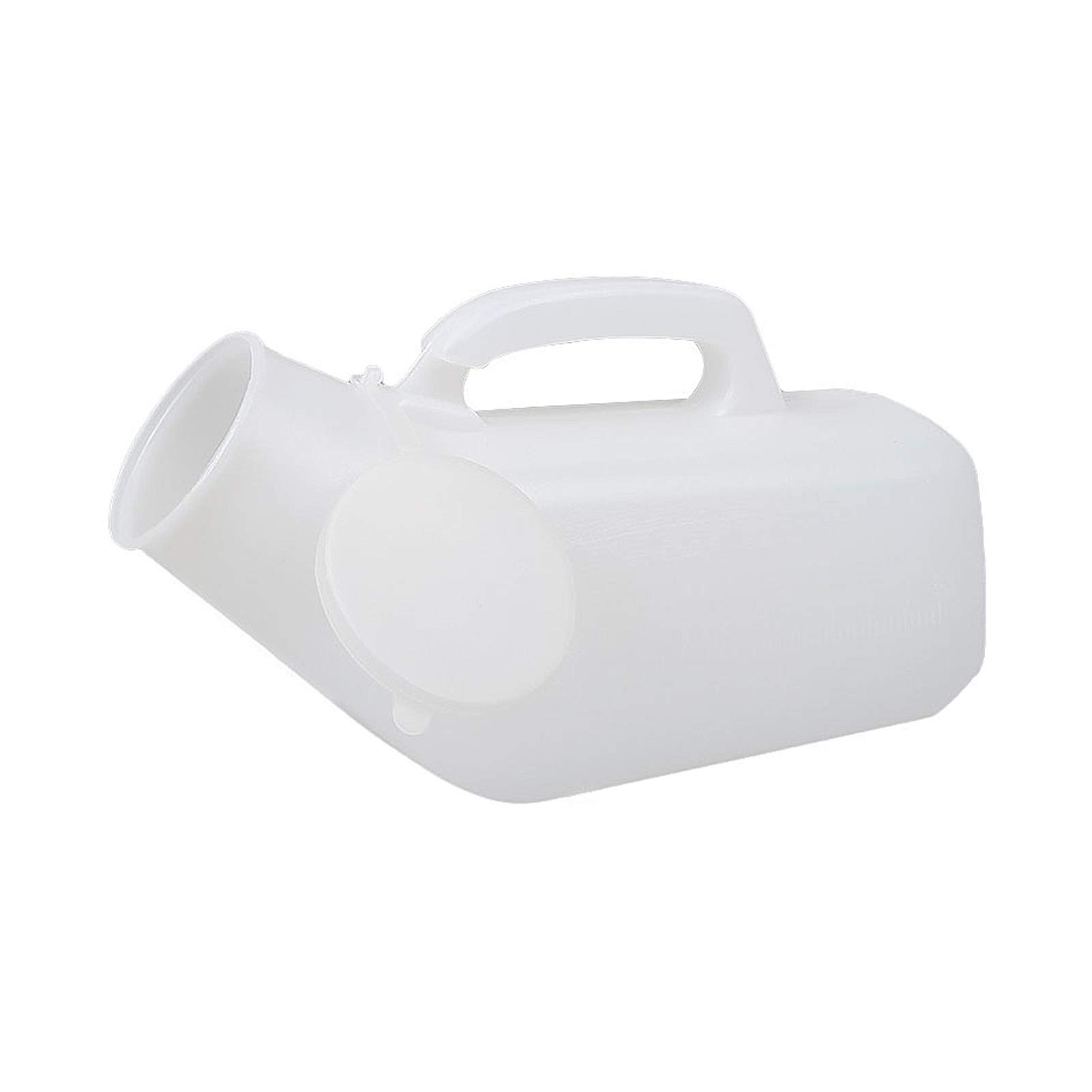 Orinal Masculino, Botella de orina for incontinencia de Cuello Largo, plástico Transparente, Dispositivo a Prueba de derrames de 1200 ml, Botella portátil for Orinal, Tapa a presión Conveniente