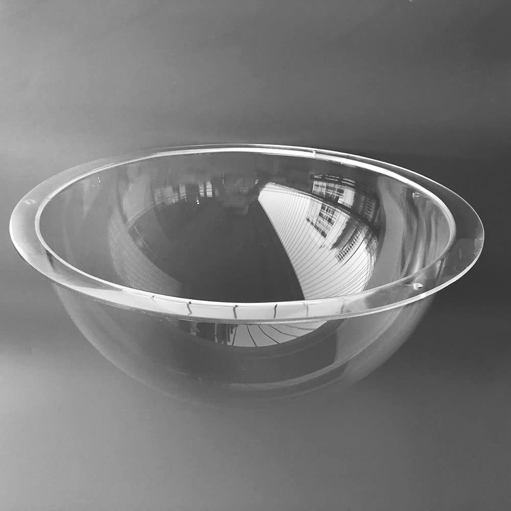 OwlCat Big Size Diameter 13.3 inch/340MM Acrylic Dome Flange Clear Plastic Hemisphere Indoor/Outdoor CCTV Replacement Clear Dome Camera Cover Security Dome Camera Housing Clear color 340x150 340x150