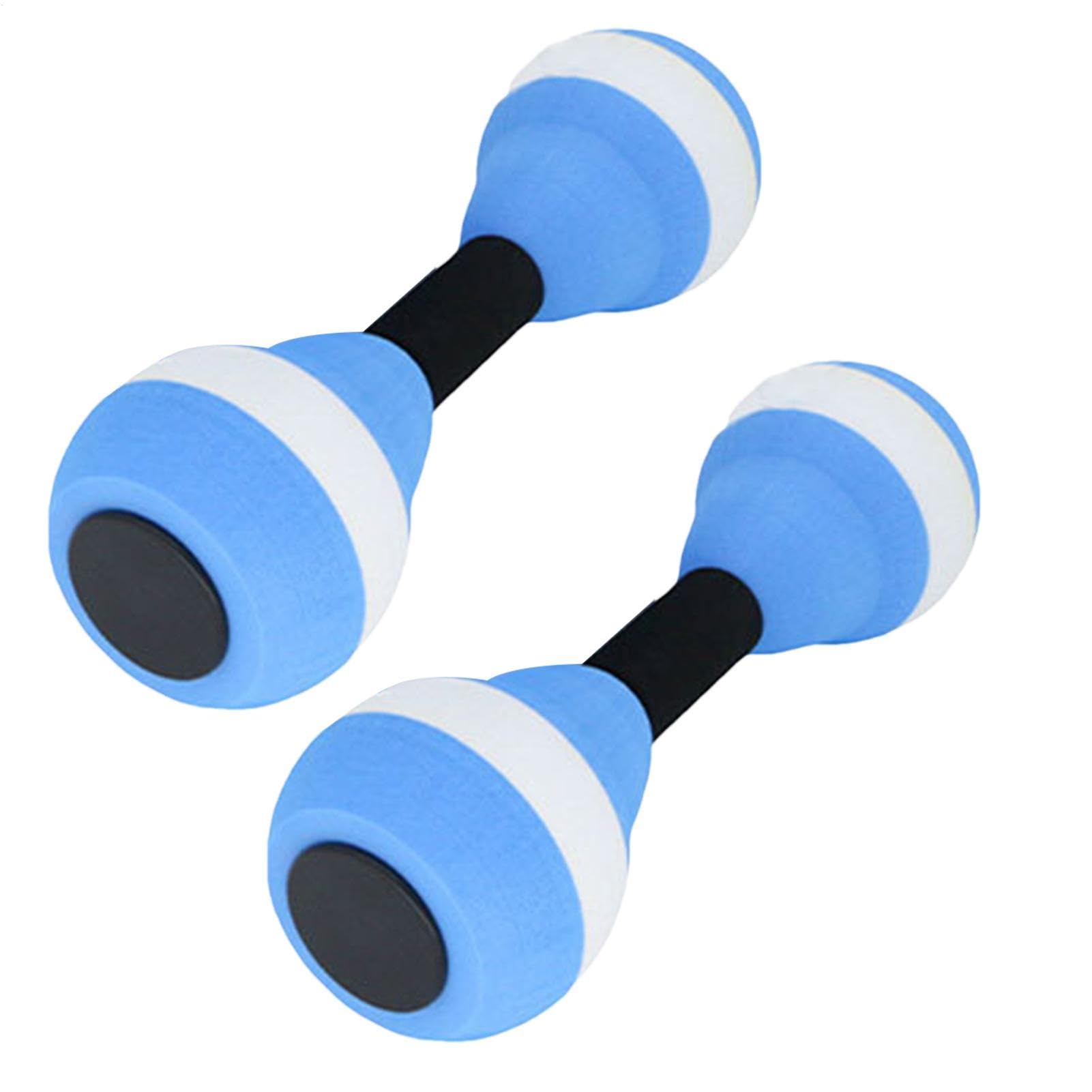 Aquatic Exercise Water Dumbbells 2PCS Water Aerobics Dumbbell Sports Aquatic Exercise EVA Foam Dumbbells Water Barbells Hand Bars Swimming Training Fitness Equipment