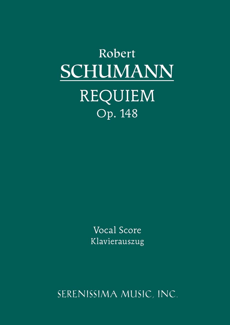 Requiem, Op. 148: Vocal score