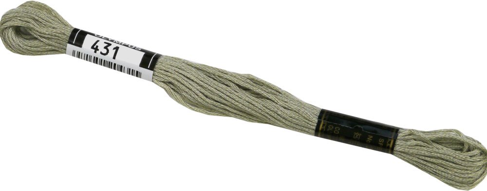 Fil broderie Olympus 25 Col.431 écheveau 8m 6 brins pour canevas et projets de couture créative