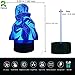 Naruto Kakashi Minato Uchiha Itachi Sasuke Night Light 7 Color Change Led Kids Bedside Action Figure Fixtures 3D Visual Anime USB Desk Touch Base with IR Control Lamp Boys Fans Man Child Xmas Toy Gift