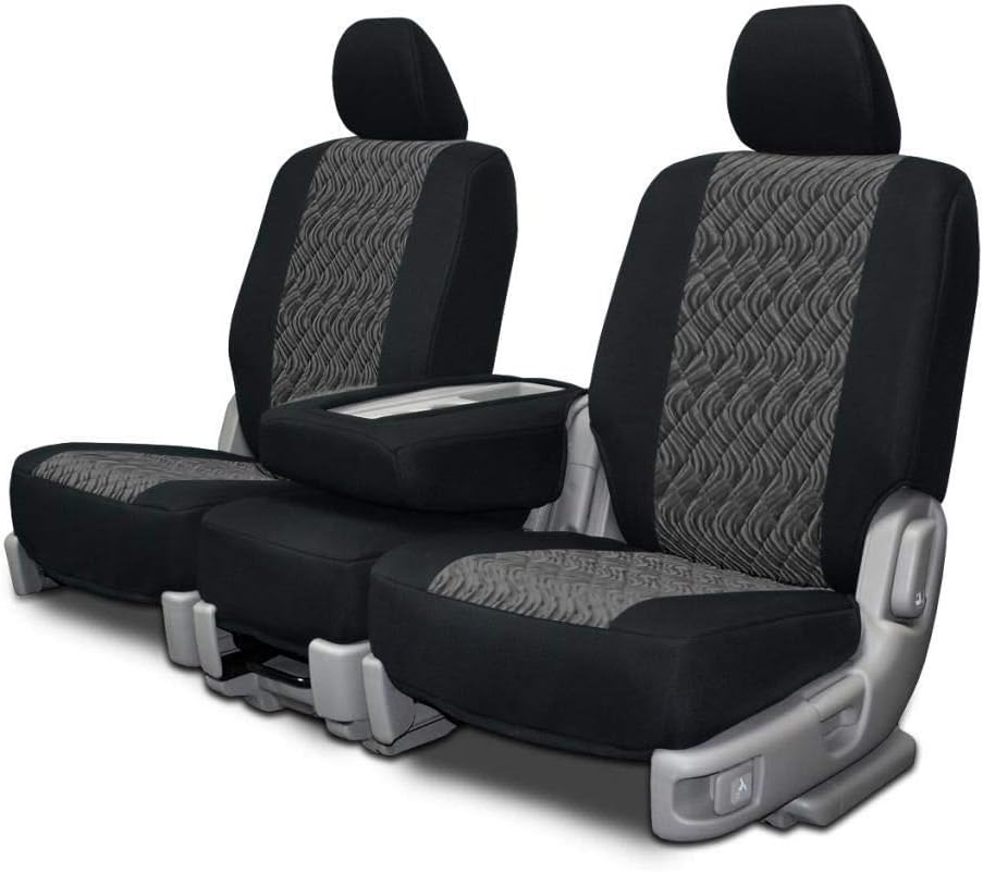 Custom Seat Covers for Kia Optima Front Low Back Seats Silver Neo-Diamond