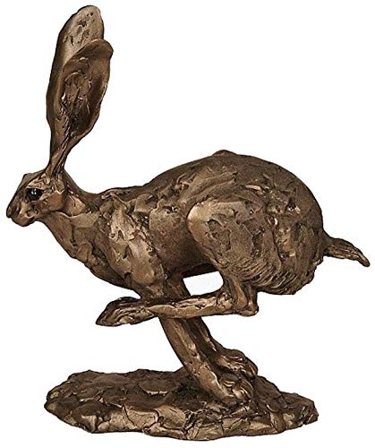New 'hurricane' Hare Running cold cast bronze sculpture ornament by Paul Jenkins from Frith