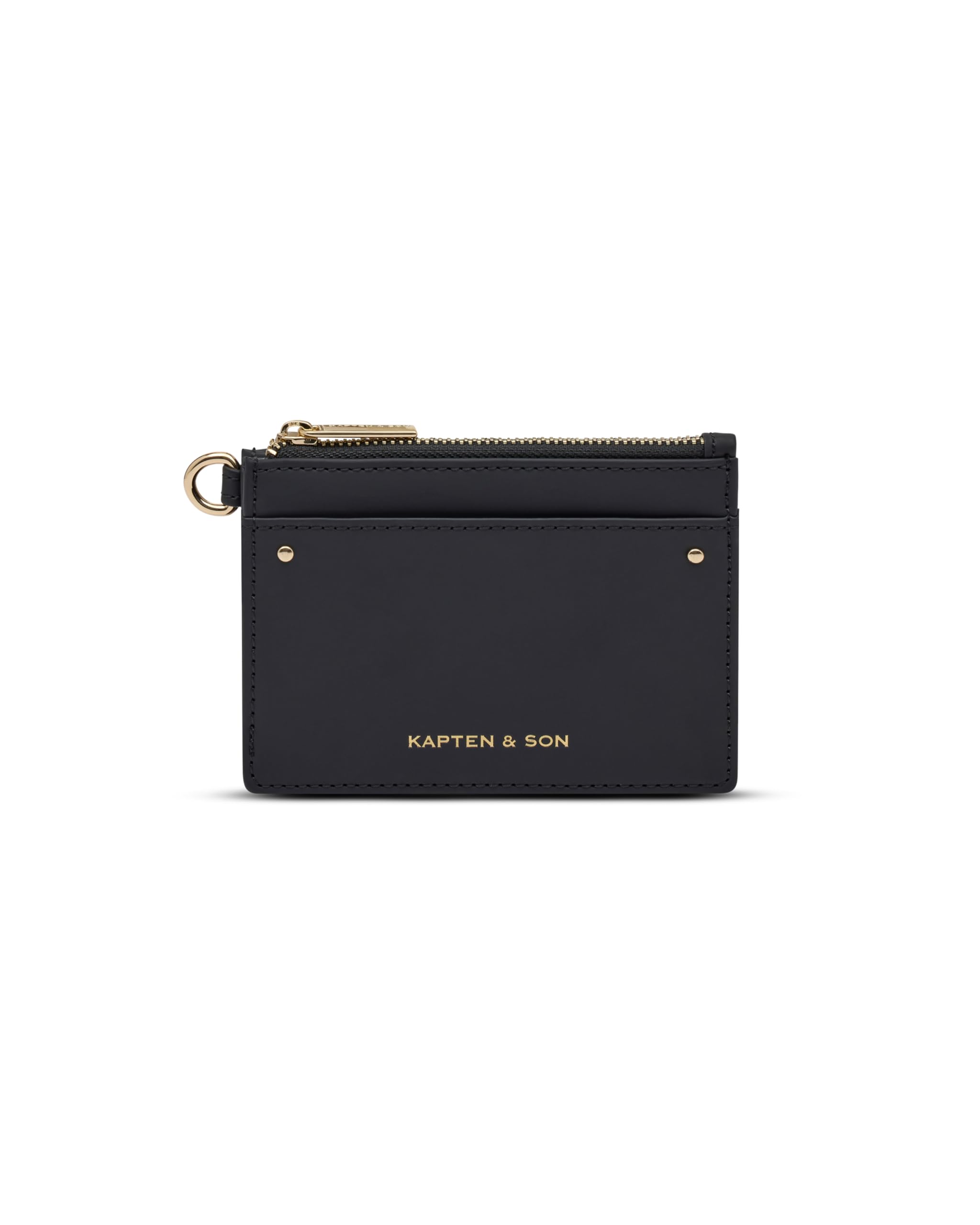 Kapten & Son Card Holder All Black Kreditkartenetui mit Münzfach