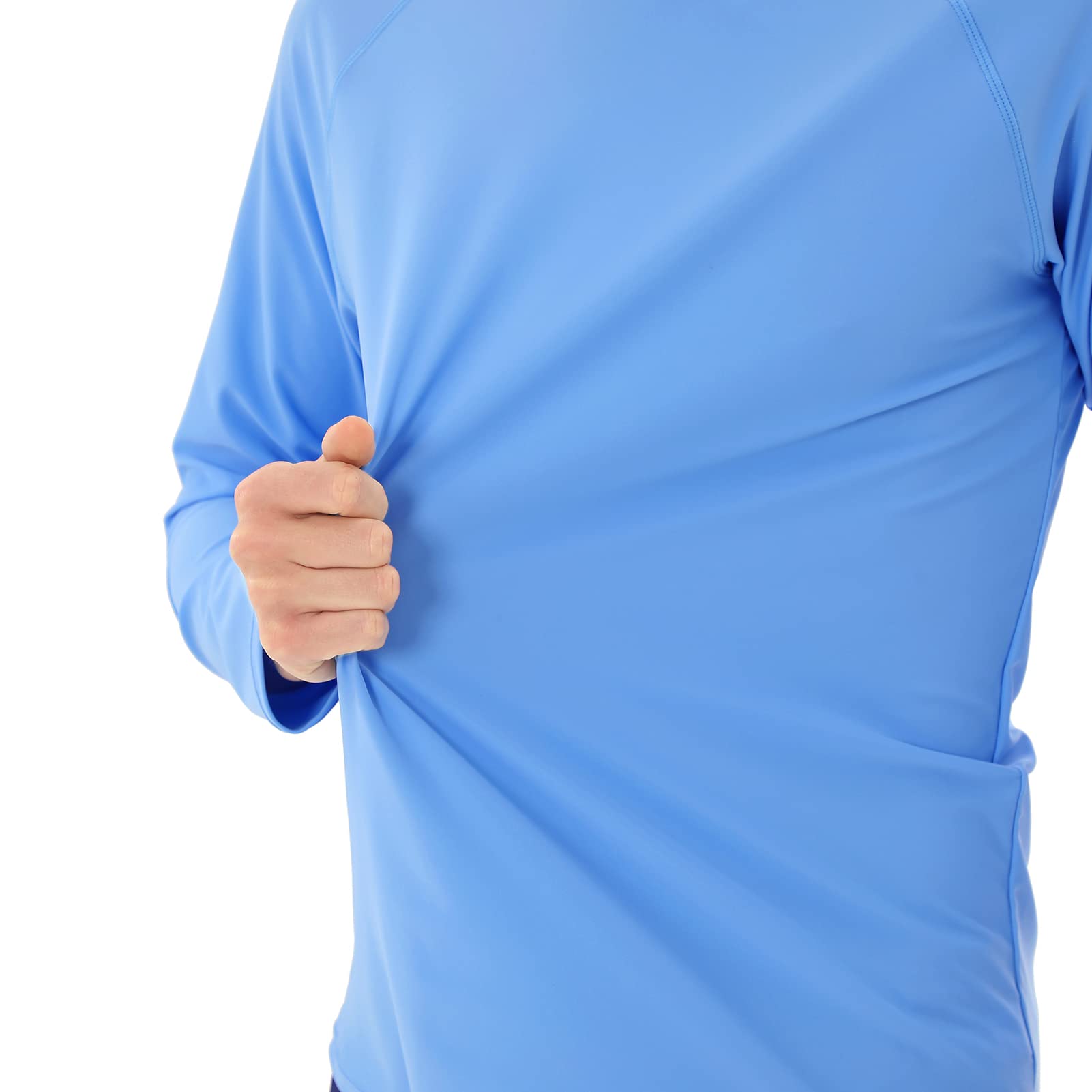 Maglietta Anti UV a Manica Lunga Uomo Rash Guard Shirt Costume da Bagno UPF 50+ Protezione Solare Asciugatura Rapida