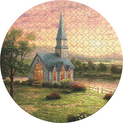 Ceaco - 8 In 1 Multipack - Thomas Kinkade - (2) Round 300 Piece, (4) 550 Piece, (1) 750 Piece (1) 1000 Piece Jigsaw Puzzles #TOP2