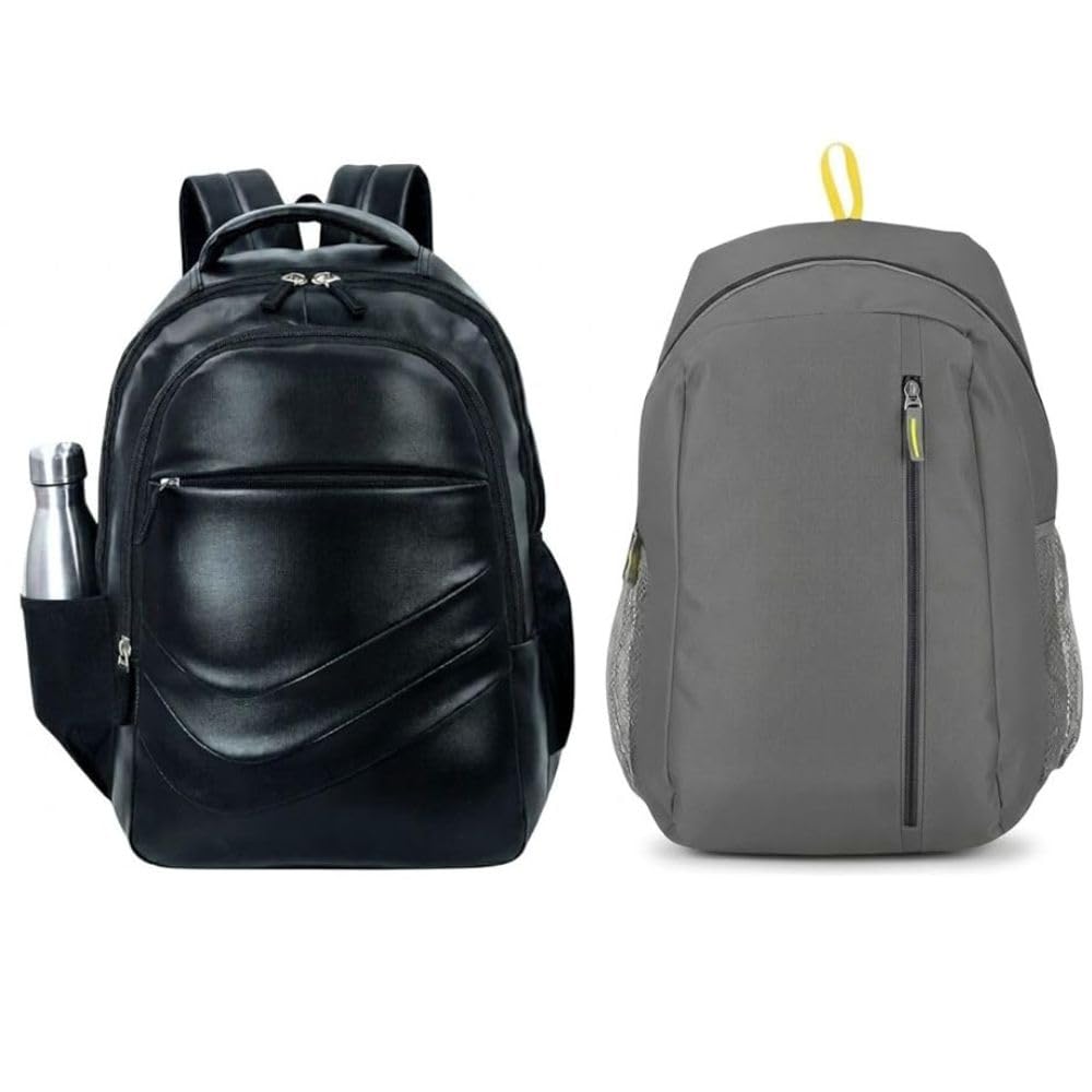 Backpack Combo Set of 2 for Men & Women | Travel Backpack | Water Resistant College, School & Office Bag | Multi-Compartment Daypack with Durable Zippers for Daily Use-image-41