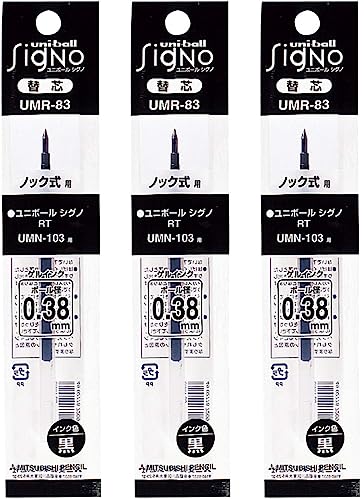 Signo - Uni Knock Penna a sfera - RT1 - UMN-155-0.28 mm - Blue - 3 pz