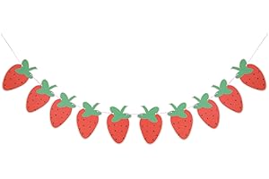 Strawberry Happy Birthday Banner