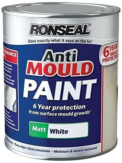 Ronseal AMPWM25L Anti Mould Paint White Matt 2.5 Litre