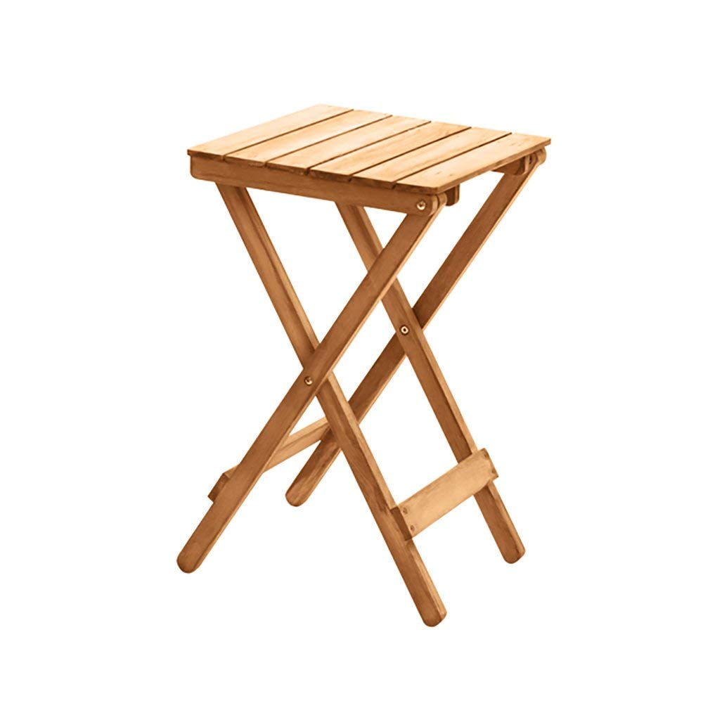 WYZXR Folding Table Adjustable Solid Wood Coffee Table/Folding Computer Desk/Home Multi-Functional Decorative Table / 35.5 35.5 60CM Can be rotated (Color : A)