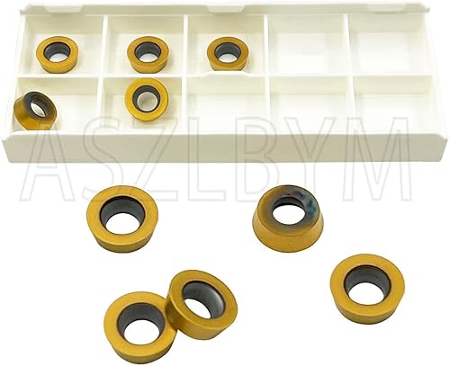 Miniatura 40 de 11 unids RPMT10T3 MOE R5 insertos de fresado de carburo indexable cortador de cuchilla con 5/8 "/16 mm SRDPN1616H10 Carburo indexable Herramientas