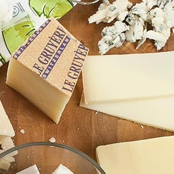 Fondue Swiss Cheese Set in Gift Box - Including Our Chefs Fondue Recipe - Bending the distinct flavors of three classic melting cheeses: Emmentaler, Gruyere, and Appenzeller Cheeses