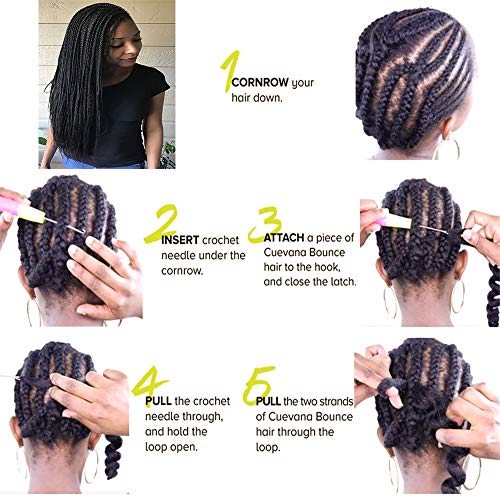 6 Packs Box Braids Crochet Hair Crochet Box Braids Pre-Looped Synthetic Hair Crotchet Box Braids Hair 22 Inch (1B, 22Inch) … #TOP7