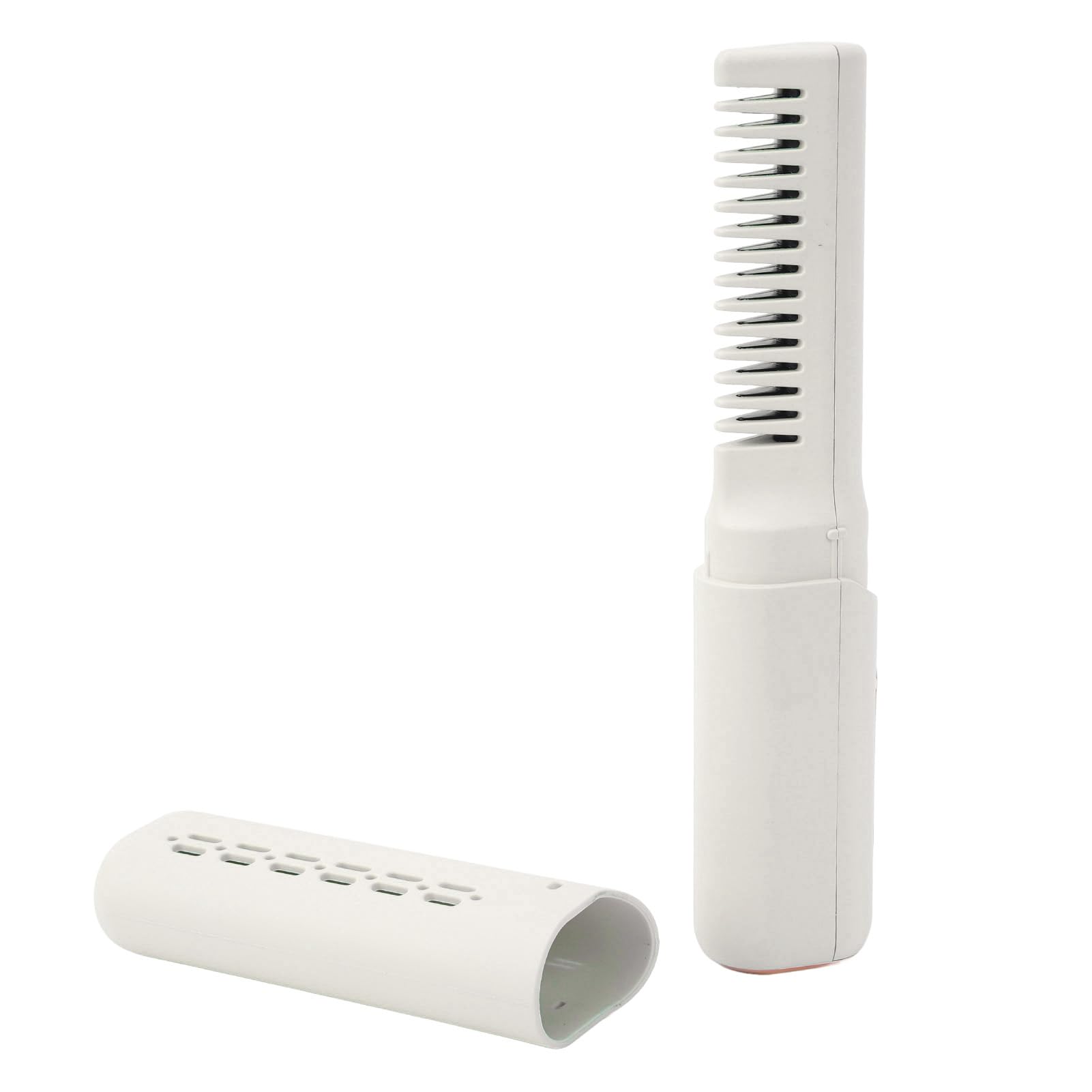 Cordless Hair Straightener Brush, Portable Straightening Brush with 3 Adjustable Temperature
