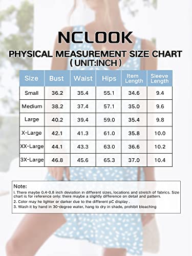 Nclook Women's Summer Casual Dress Sweet & Cute V-Neck Mini Dress With Pocket Sleeveless Dress #TOP4