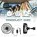 Glooglitter 2 Pcs Car Fan USB for Rear Seat Passenger Portable Headrest 360 Degree Rotatable 3 Speed 12v/ 24v Automobile Ventilation Fan with Clip for SUV Backseat, RV, Vehicles(Classic,Black)