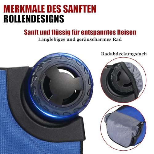 Mochila con Ruedas para Evitar Peso de Portátil 17.3 y Proteger de Lluvia 6
