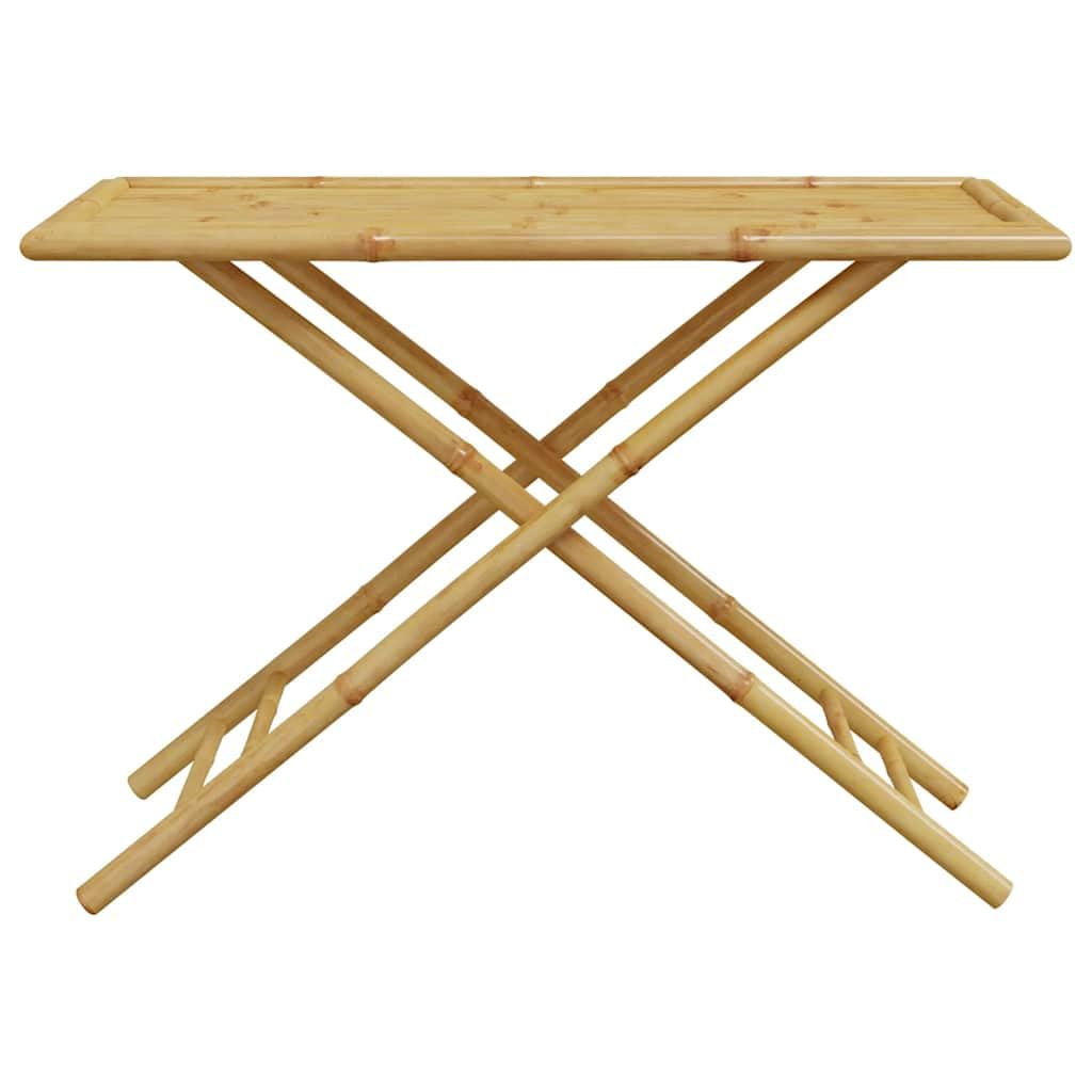 Mesa de Jardín Plegable de Bambú 110x55x75 cm, vidaXL