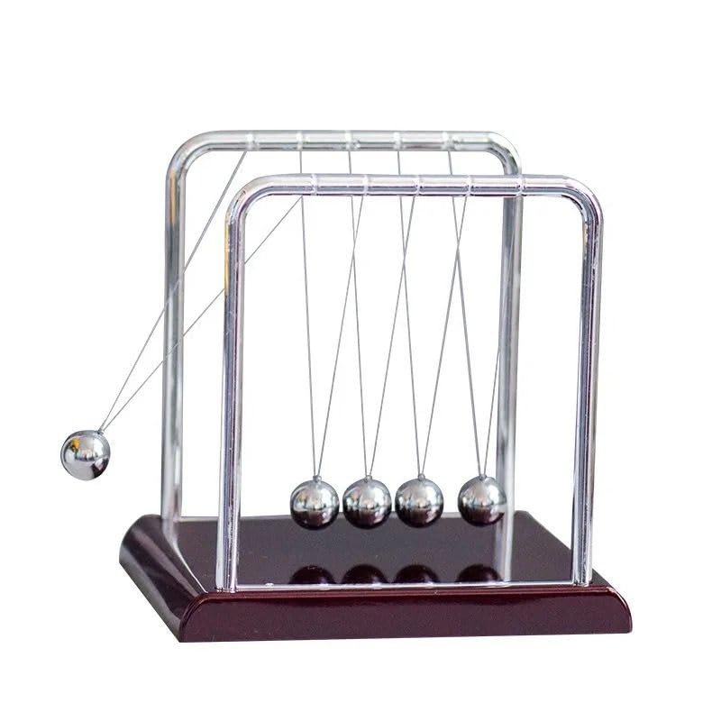 Prisma Collections Z-Shape Newtons Cradle Balance Ball Classic Wood Base Newtons Cradle Metal Pendulum Balls Physics Science Ornaments Smart Toys for Desk Home Decoration (B0DBQXJP3Q) Amazon Price History, Amazon Price Tracker