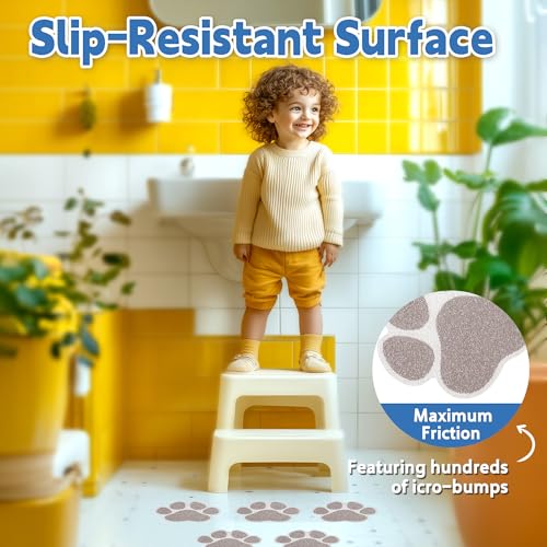 Miniatura 2 de Secopad Pegatinas Antideslizantes Para Bañera, 20 Piezas Grandes De Seguridad Para Bañeras, Duchas, Peldaños Adhesivos Raspadores Gris