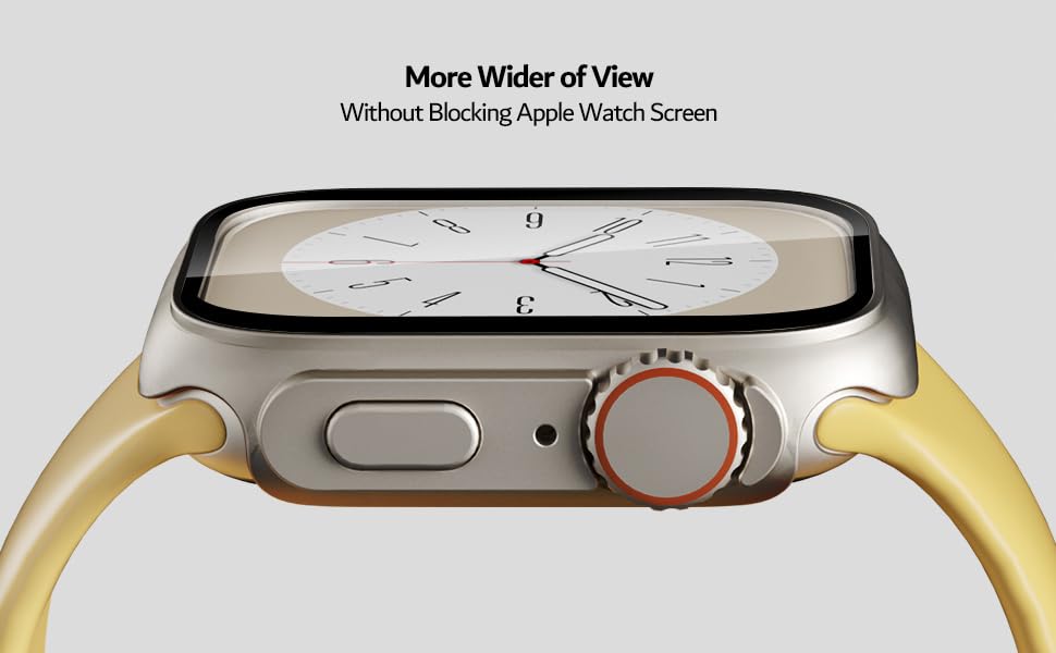 Image of Meyaar Tough PC Case for Apple Watch Series 10 42mm, Change to Ultra Look Cover [Turning into Ultra 2 /1 Upgrade] Screen Protector for iWatch S10 42mm ((Series 10))