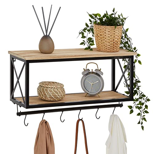 Wandgarderobe ARMANDO Garderobenleiste Hängegarderobe schwarz lackiert im...