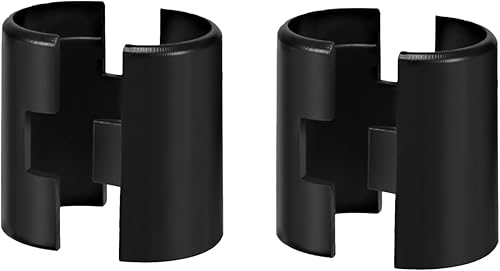 Miniatura 26 de 24 clips de alambre negro para estantes – Clips de bloqueo de estante para estantes de tubería de 1 pulgada – Reemplazo de plástico duradero