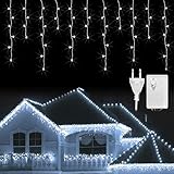 Hengda LED Eisregen 15m LED Lichternetz 400LEDS Lichterkette Wasserdicht für Wedding Weihnachten Festlich außen Schaufenster