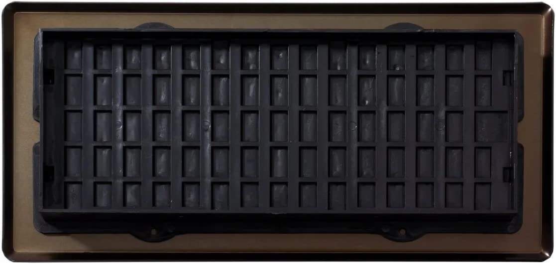 Decor Grates SPH410-RB Floor Register, 4x10, Rubbed Bronze Finish