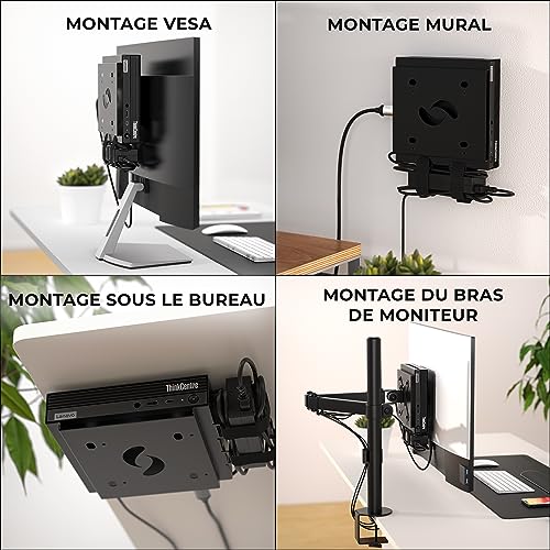 Support VESA HumanCentric pour Lenovo ThinkCentre Tiny M90q M80q M70q - 5