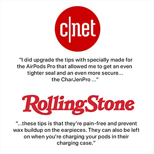 image for CharJenPro AirFoams Pro: Premium Memory Foam Ear Tips for AirPods Pro.