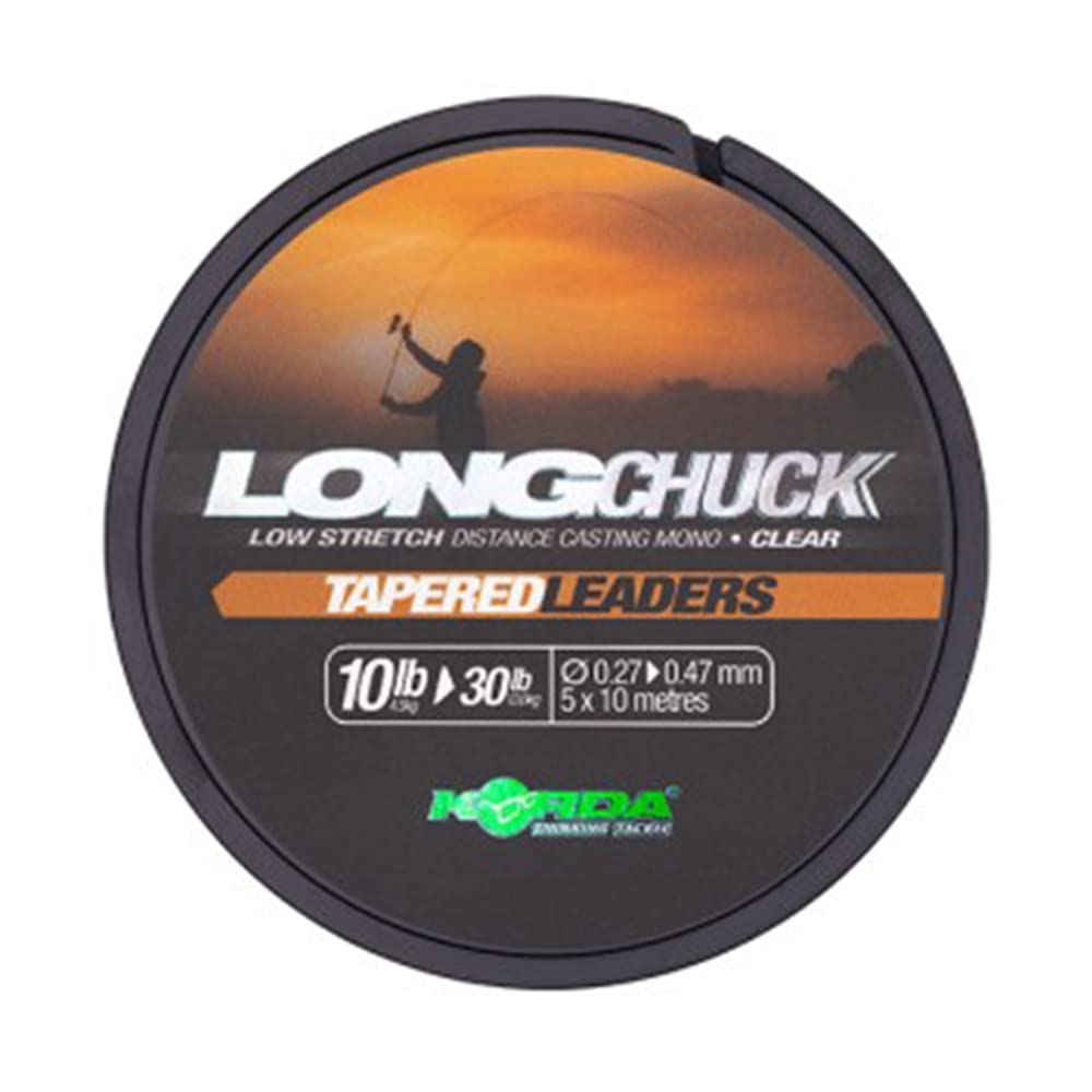 Korda LongChuck Distance Casting Mono Tapered Leaders : 10-30lb