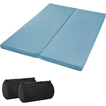 REDCAMP Folding Cot Pads for Sleeping Extra Thick, Soft Comfortable Velvet & Corduroy Cotton Camping Cot Mattress Pad for Backpacking Hiking, Black Blue Brown Grey 75x30 inches