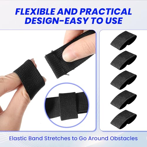 10 Stück Gürtelschlaufe Elastische Dienstgürtel Gürtelhalter Halter Band Rucksackgurt Halter Gürtel Bleiben Schleifen für 1,5 Breite Gürtel/Riemen