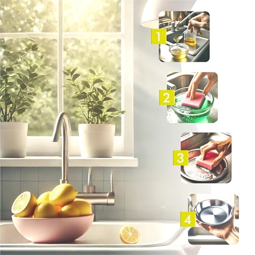 Image of Qulic Dishwash Liquid Gel 5 Liter Refill Pack, With Fresh Lemon Fragrance, Tough on Grease, Gentle on Hands, Dish Wash Liquid Kitchen Soap - 5 L