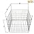 Garden Wire Compost Bin 30x30x24 inches, Black, Garden Bed Fencing