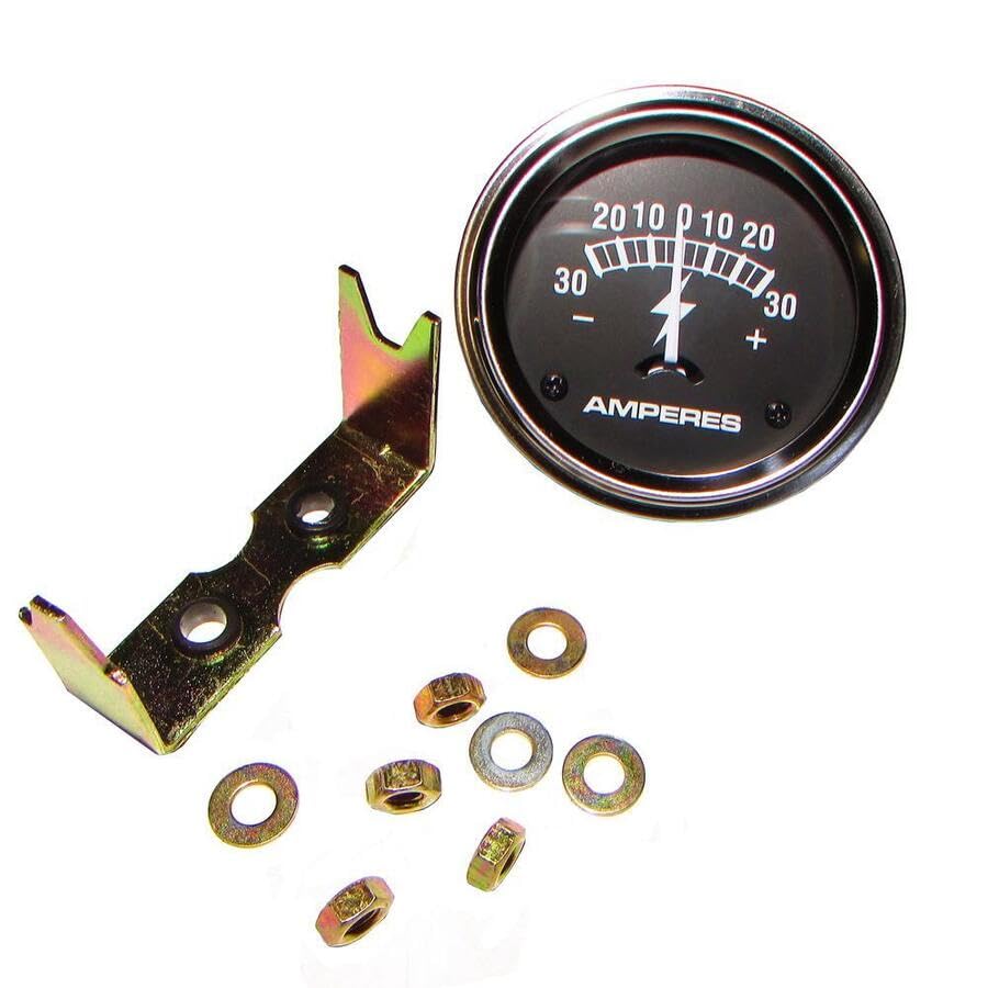 Universal 30 AMP Ammeter Gauge Replacement for Various Tractors & Equipment (Fits 2" Hole)