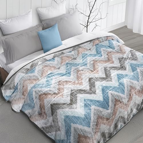 Image of MYTRIDENT Home Essential Flannel Printed Blanket for Winter Double Size (220 cm x 240 cm), 290 GSM, Mizuki