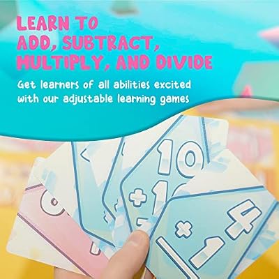 Math Card Game Bundle | Math Rush: Addition, Subtraction, Multiplication, Division (Volume 1-3) - A Cooperative Time-Based Math Flash Cards - Toys for Kids 8-12, Fun Game for Math Class - STEM Toys