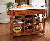 Carrara Marble Kitchen Island- Cannot Be Shipped Via Rush Delivery