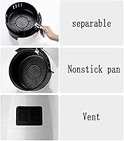 Vista 7 de Freidora de aire de 6.7 cuartos de galón, horno freidora de aire, freidoras eléctricas de aire caliente, cocina sin aceite, horno sin aceite