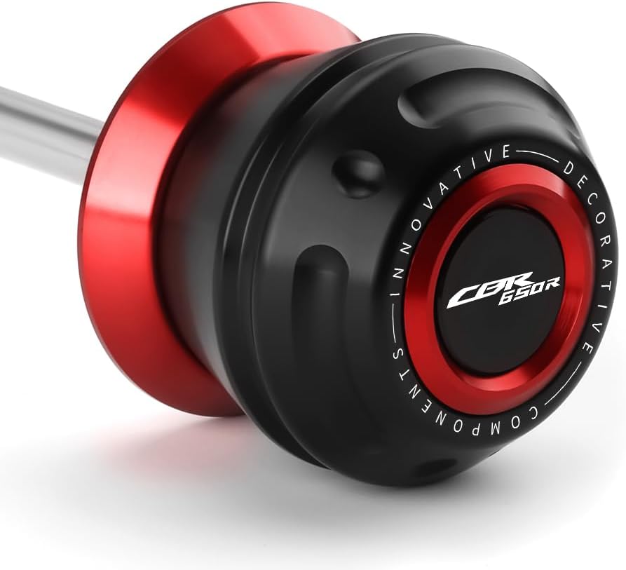 Motorcycle Front Wheel Axle Fork Slider Crash Protector Compatible With H.onda CBR650R 2024 2023 2022 2021 2020 2019 | CBR650 R CBR 650R Accessories (red)