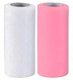 ✅ Le paquet comprend 2 rouleaux de tissu en tulle, 2 couleurs différentes