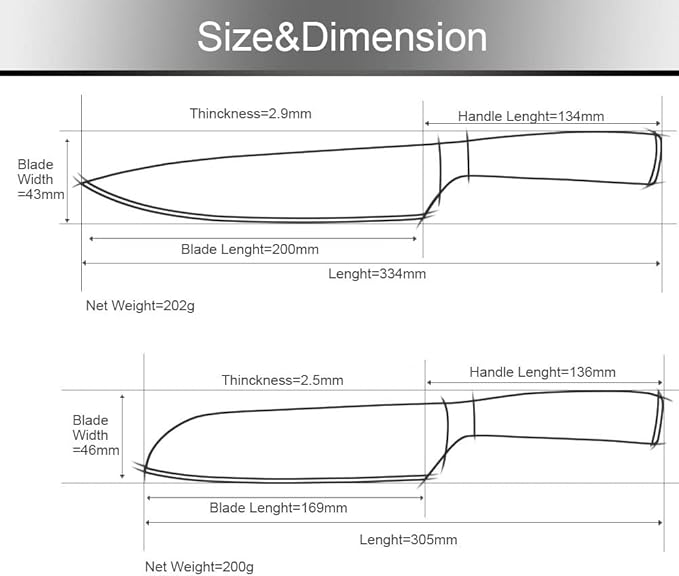 Set Cuchillos Cocina 5 Piezas Acero Inoxidable miniatura 2
