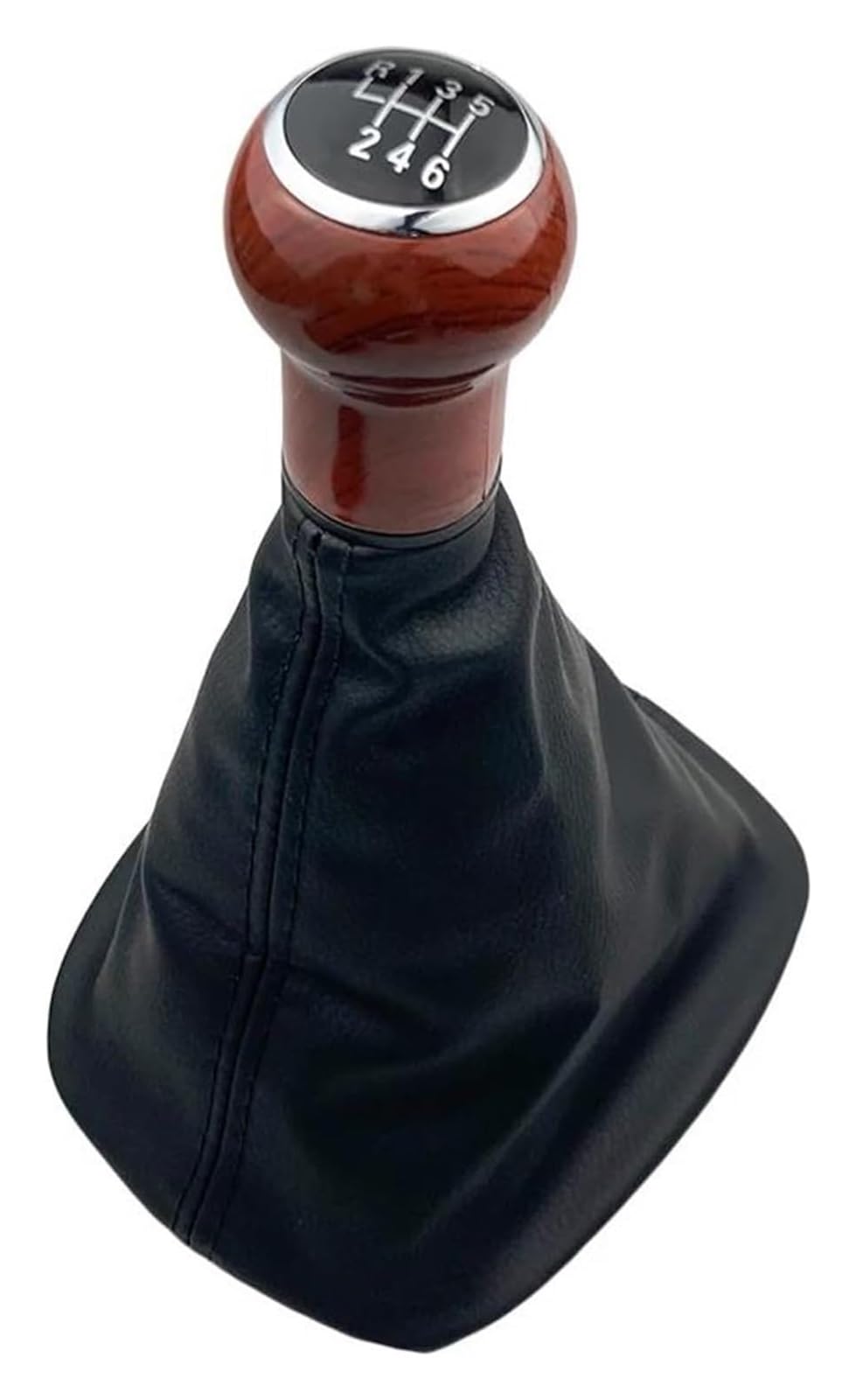 FNCVTM Car Gear Knob for VW for Passat B5 1998-2004 5 6 Speed Gear Shift Knob Gaiter Leather Boot Cover Lever Shifter(4)
