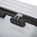 YONSLY Trolley Reisekoffer Suitcase, Rollkoffer Handgepäck Hartschalenreisekoffer mit 4 Rollen 360°, Zahlenschloss, Weicher Gummigriff (L, Silber)