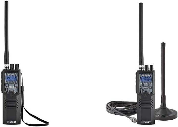 Cobra HH50WXST Hand Held CB Radio & HHRT50 Road Trip Cb Radio - Emergency Radio, Travel Essentials, 2-Way Handheld Black Radio with Rooftop Magnet Mount Antenna, NOAA Channels : Electronics