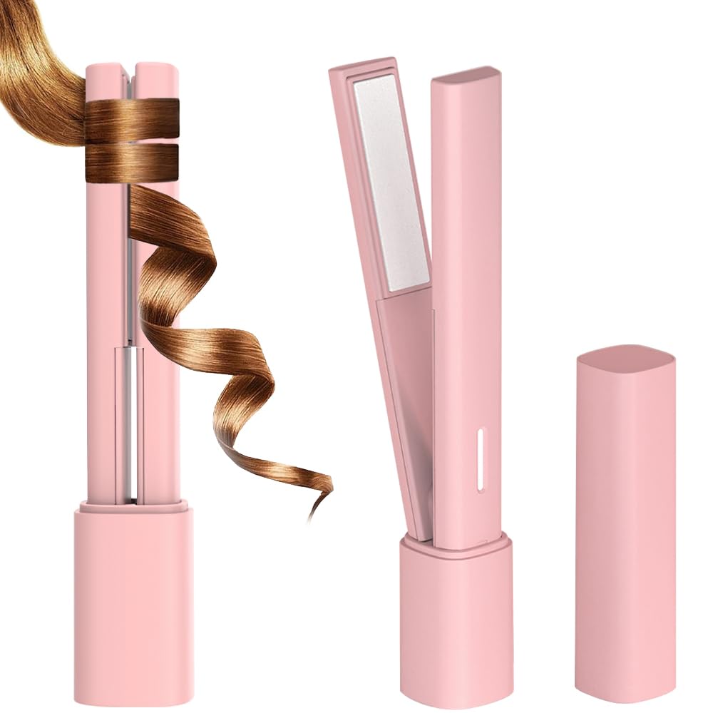 Amazon | HUAJUN 革新版 USB給電式 コードレスヘアアイロン 超